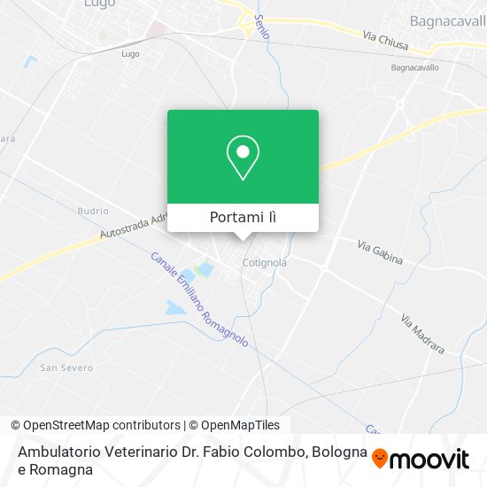 Mappa Ambulatorio Veterinario Dr. Fabio Colombo