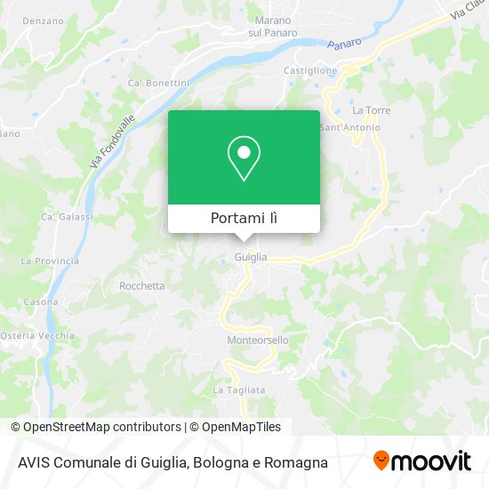Mappa AVIS Comunale di Guiglia