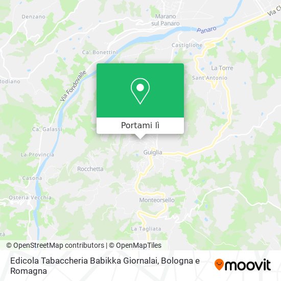 Mappa Edicola Tabaccheria Babikka Giornalai