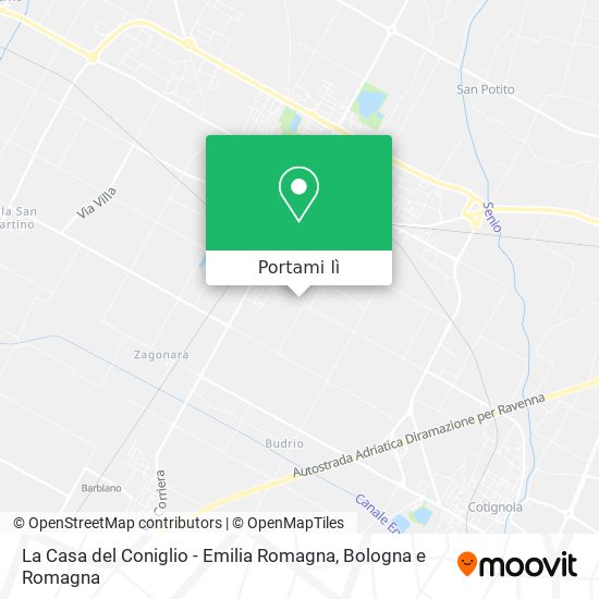 Mappa La Casa del Coniglio - Emilia Romagna
