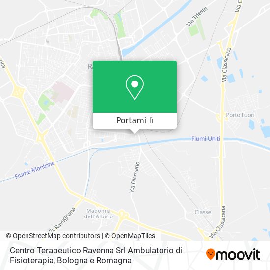 Mappa Centro Terapeutico Ravenna Srl Ambulatorio di Fisioterapia