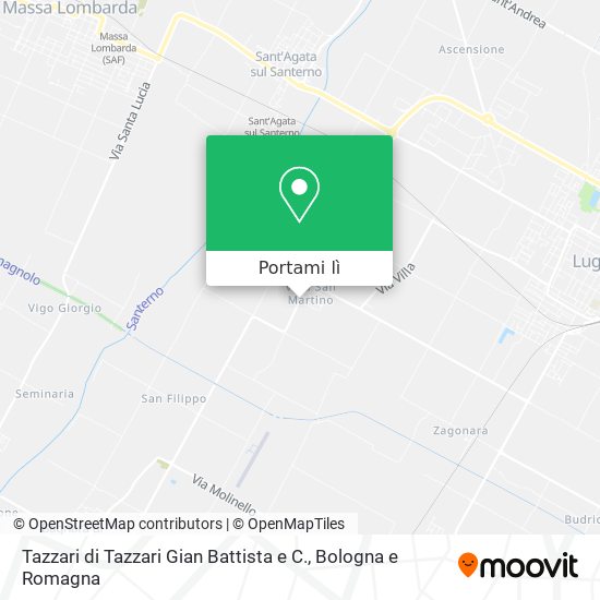 Mappa Tazzari di Tazzari Gian Battista e C.