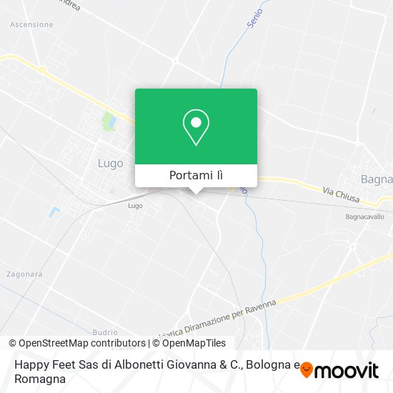 Mappa Happy Feet Sas di Albonetti Giovanna & C.