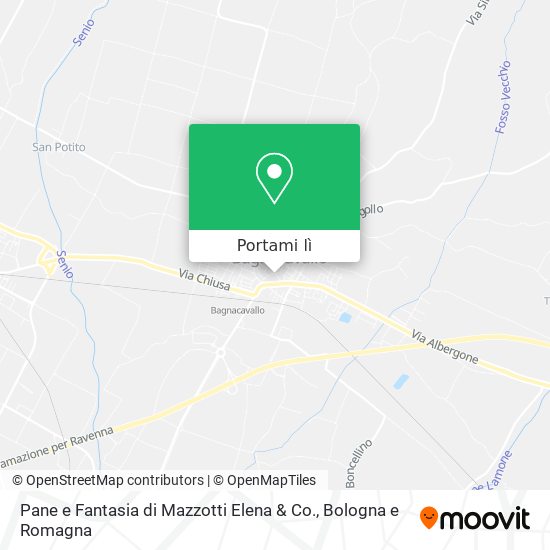 Mappa Pane e Fantasia di Mazzotti Elena & Co.