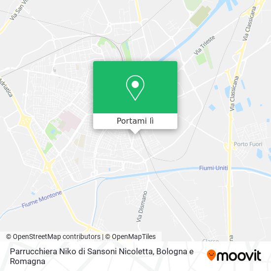 Mappa Parrucchiera Niko di Sansoni Nicoletta