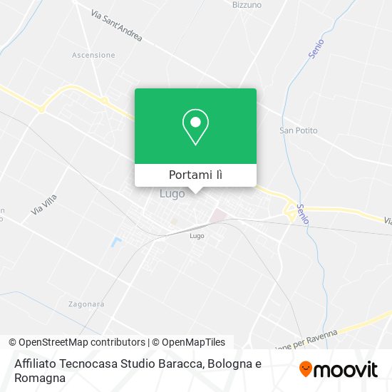 Mappa Affiliato Tecnocasa Studio Baracca