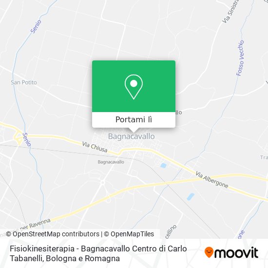 Mappa Fisiokinesiterapia - Bagnacavallo Centro di Carlo Tabanelli