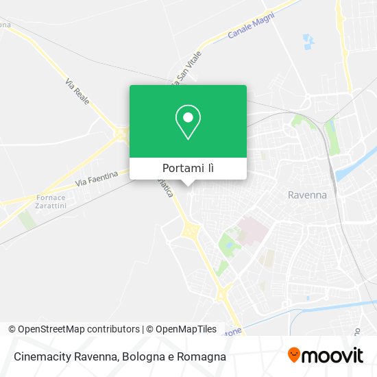 Mappa Cinemacity Ravenna