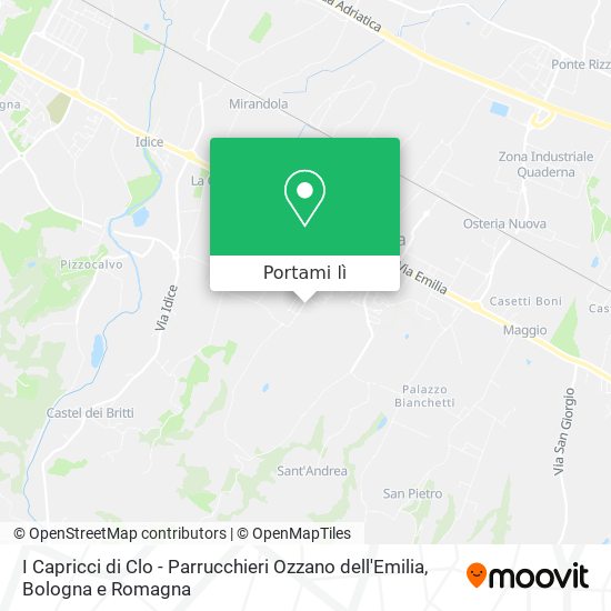 Mappa I Capricci di Clo - Parrucchieri Ozzano dell'Emilia