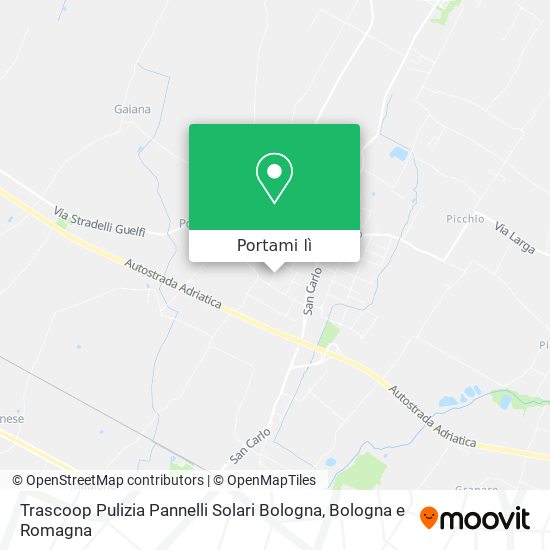 Mappa Trascoop Pulizia Pannelli Solari Bologna