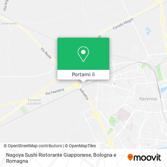 Mappa Nagoya Sushi Ristorante Giapponese