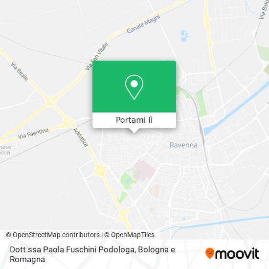 Mappa Dott.ssa Paola Fuschini Podologa