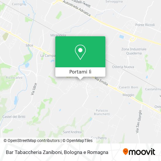 Mappa Bar Tabaccheria Zaniboni