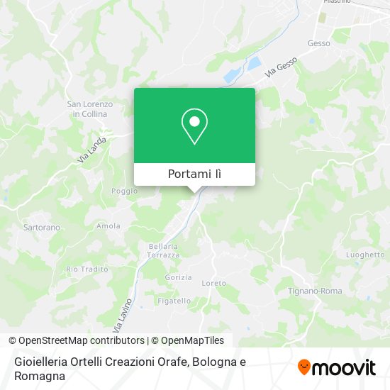 Mappa Gioielleria Ortelli Creazioni Orafe