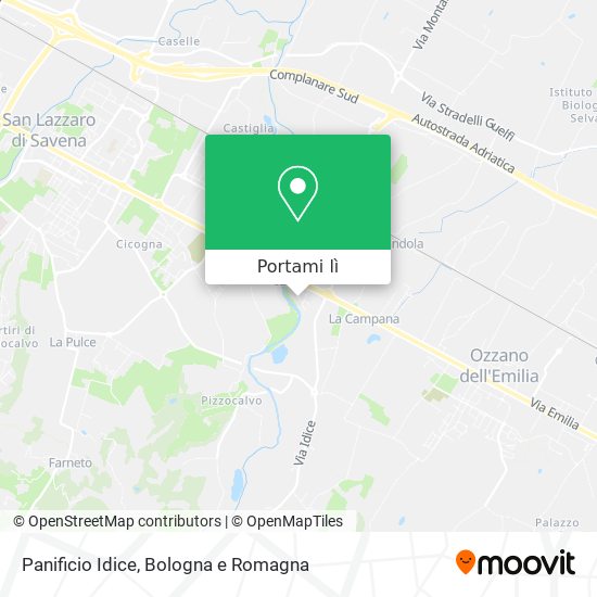 Mappa Panificio Idice