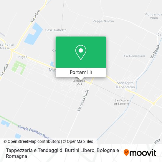 Mappa Tappezzeria e Tendaggi di Buttini Libero