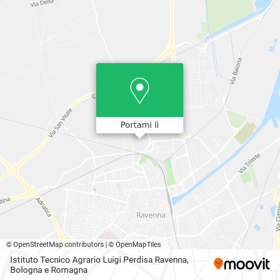 Mappa Istituto Tecnico Agrario Luigi Perdisa Ravenna
