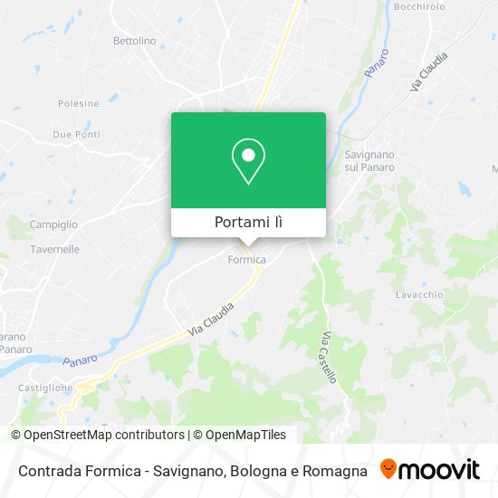 Mappa Contrada Formica - Savignano