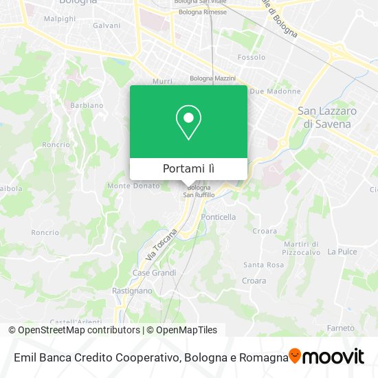 Mappa Emil Banca Credito Cooperativo
