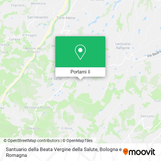 Mappa Santuario della Beata Vergine della Salute