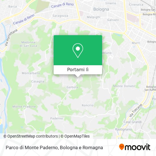 Mappa Parco di Monte Paderno