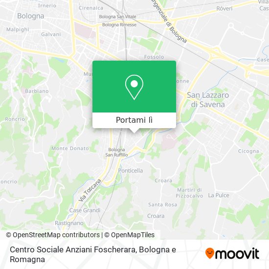 Mappa Centro Sociale Anziani Foscherara