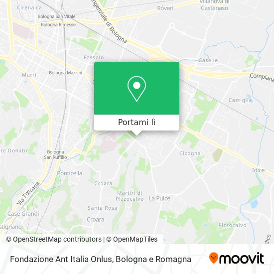 Mappa Fondazione Ant Italia Onlus