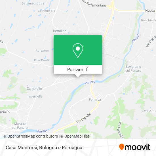 Mappa Casa Montorsi