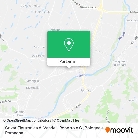Mappa Grivar Elettronica di Vandelli Roberto e C.