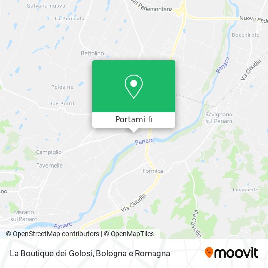 Mappa La Boutique dei Golosi
