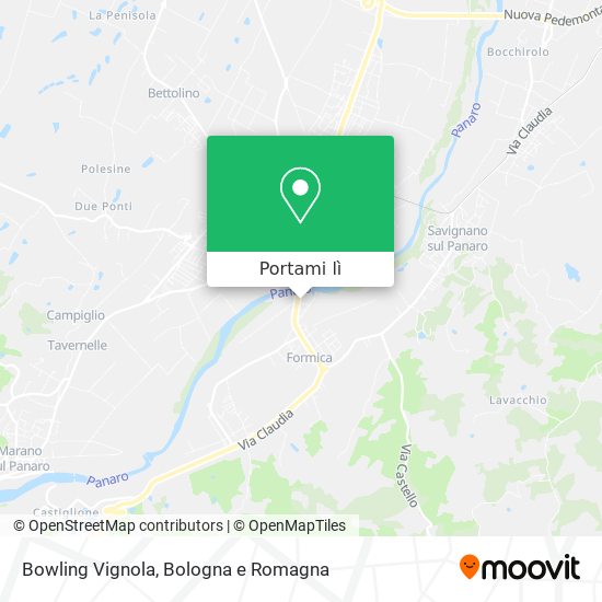 Mappa Bowling Vignola