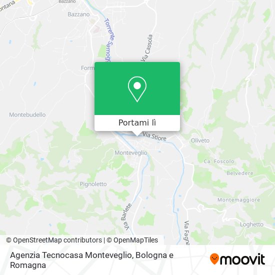 Mappa Agenzia Tecnocasa Monteveglio