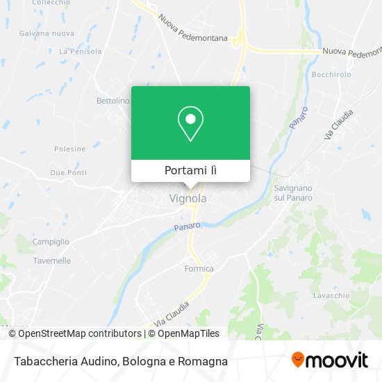 Mappa Tabaccheria Audino