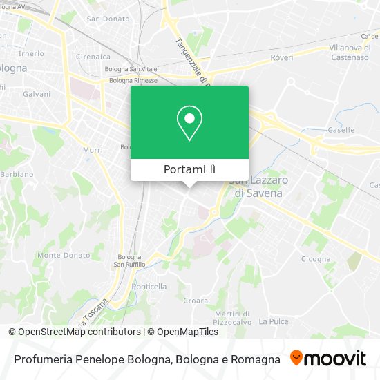 Mappa Profumeria Penelope Bologna