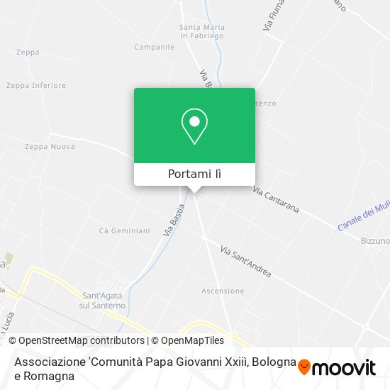 Mappa Associazione 'Comunità Papa Giovanni Xxiiì
