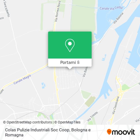 Mappa Colas Pulizie Industriali Soc Coop
