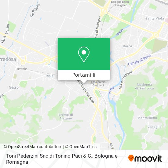 Mappa Toni Pederzini Snc di Tonino Paci & C.