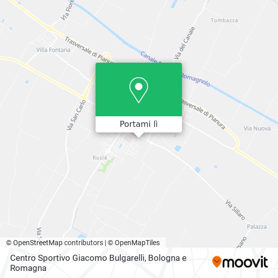 Mappa Centro Sportivo Giacomo Bulgarelli