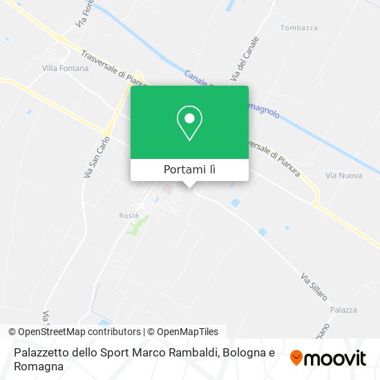 Mappa Palazzetto dello Sport Marco Rambaldi