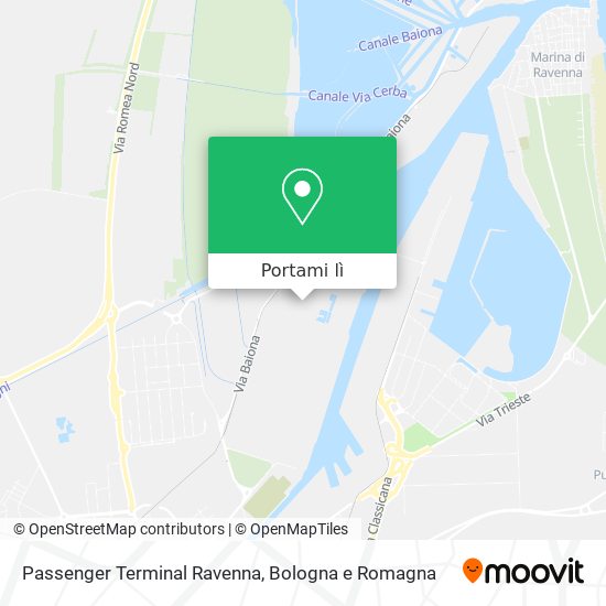 Mappa Passenger Terminal Ravenna