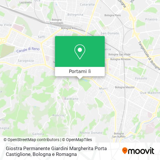 Mappa Giostra Permanente Giardini Margherita Porta Castiglione