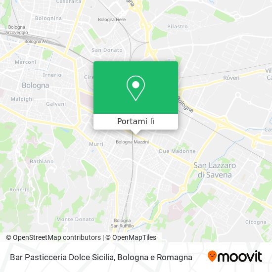 Mappa Bar Pasticceria Dolce Sicilia
