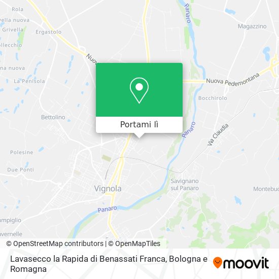 Mappa Lavasecco la Rapida di Benassati Franca
