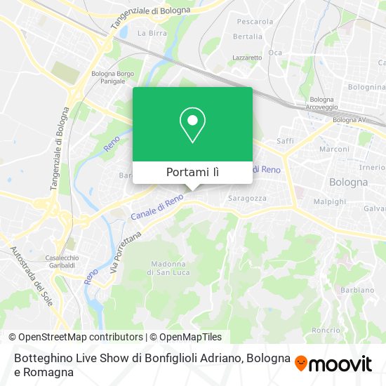 Mappa Botteghino Live Show di Bonfiglioli Adriano