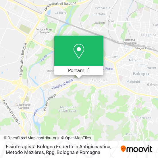 Mappa Fisioterapista Bologna Esperto in Antiginnastica, Metodo Mézières, Rpg