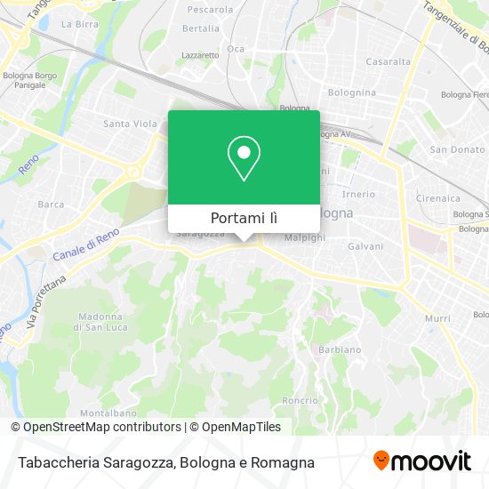 Mappa Tabaccheria Saragozza