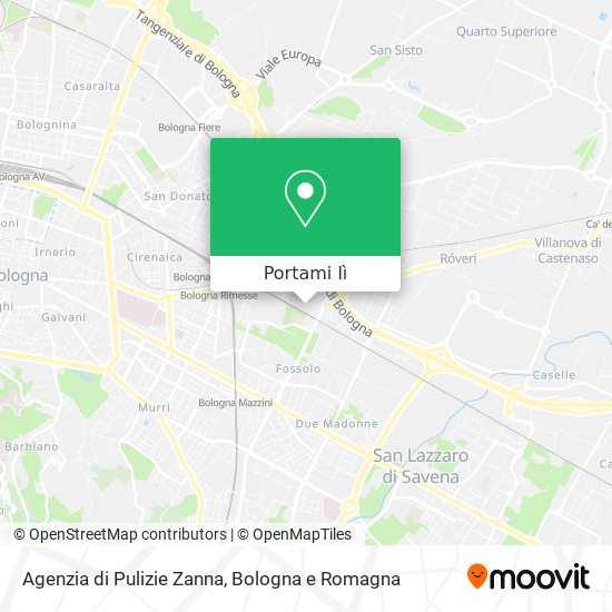 Mappa Agenzia di Pulizie Zanna
