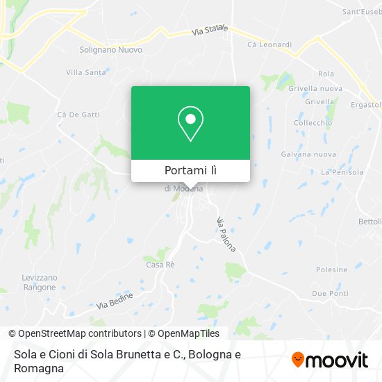 Mappa Sola e Cioni di Sola Brunetta e C.
