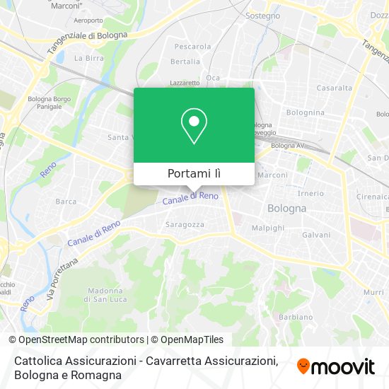 Mappa Cattolica Assicurazioni - Cavarretta Assicurazioni