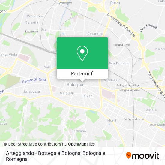 Mappa Arteggiando - Bottega a Bologna